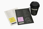 Coffee Menu & Cup Mockup Branding, an Advertising Mockup by graphicsauce (Thumbnail 3 of 4)