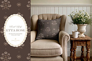 Vintage Brown Floral Print Patterns, a Pattern Graphic by Eclectic Anthology (Thumbnail 9 of 14)
