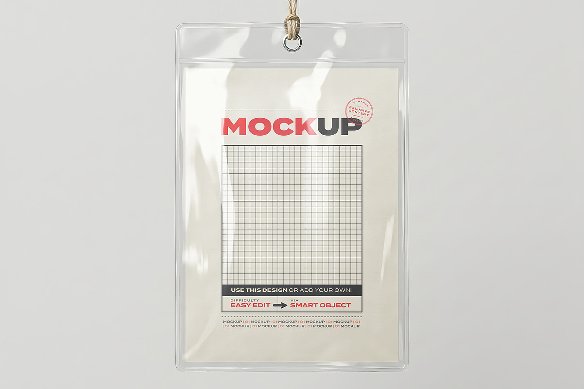 Papers inside Plastic Mockups, an Advertising Mockup by Luuqas Design (Photo 2 of 4)