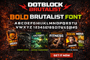 DotBlock Brutalist, a Blackletter Font by Art StoreID (Thumbnail 1 of 13)