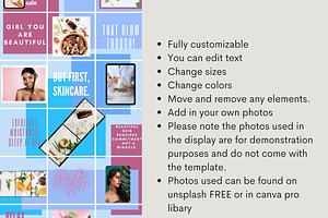 Beauty Instagram Puzzle Template