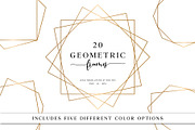 20 Geometric Frames, a Decorative Illustration by ChicGraphix (Thumbnail 1 of 6)
