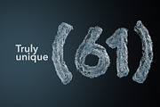 PSD Liquid Water 3D Letters, an Object Graphic by GK Creative (Thumbnail 4 of 7)