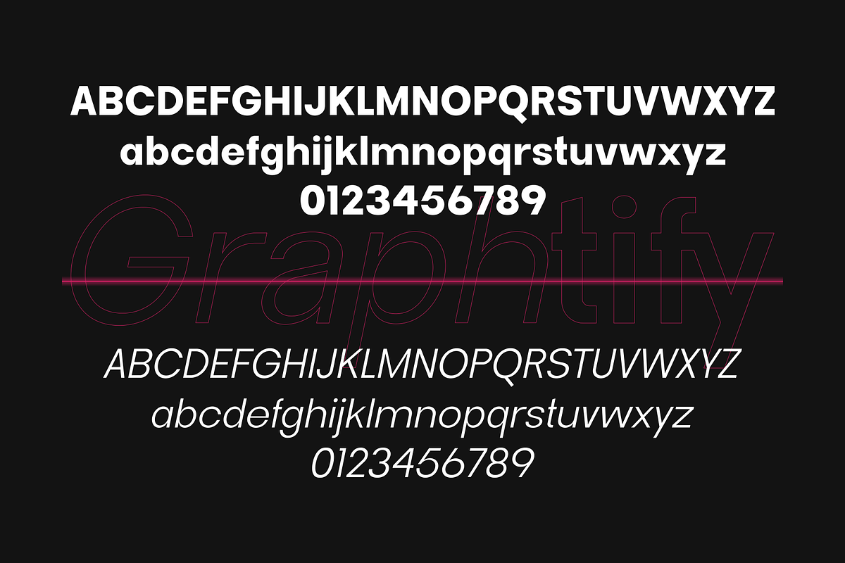 Graphtify - Sans Serif Family Font, a Sans Serif Font by Eotype Studio (Photo 6 of 9)