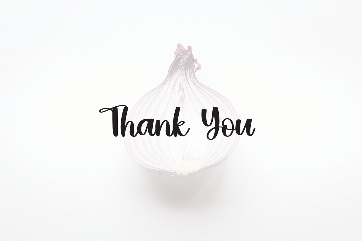 Onion | Script Font, a Script Font by Scratchones (Photo 8 of 8)