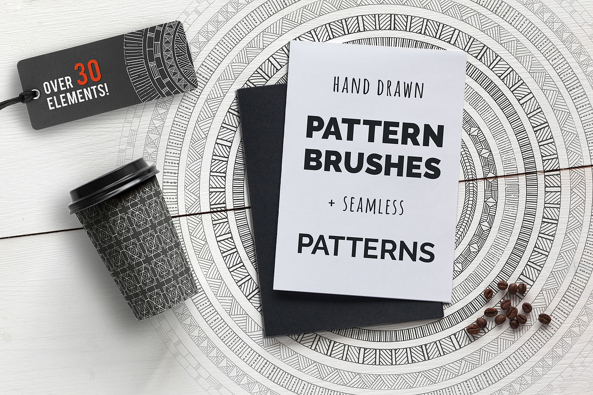 Hand Drawn Geometric Patterns, a Pattern Graphic by Solana (Photo 1 of 13)