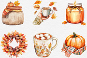 Cozy Autumn Sublimation Clipart, an Illustration by Black Bird Studio (Thumbnail 2 of 6)