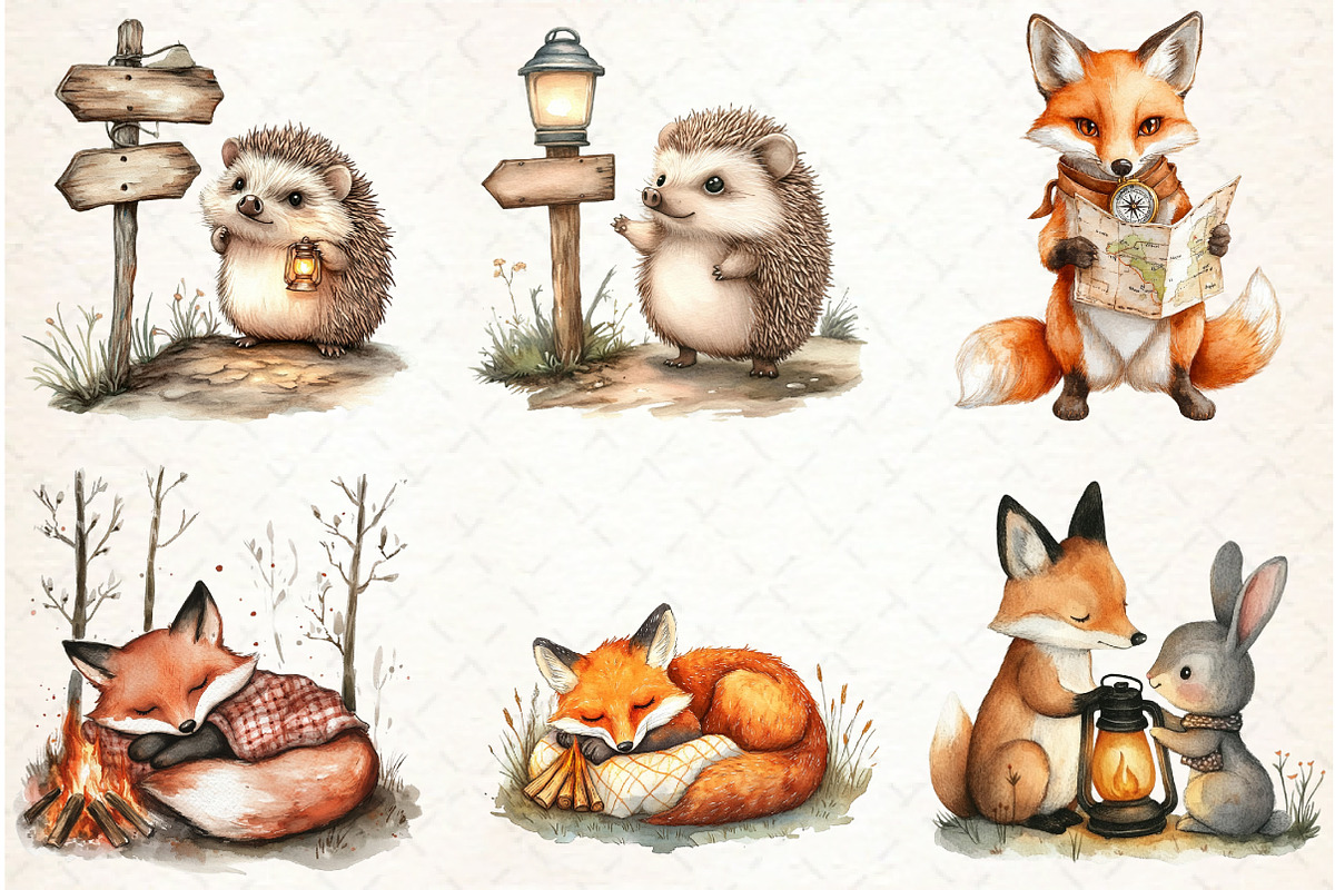 Camping Adventure Animals Bundle, a Graphic by Libby Wishes (Photo 6 of 6)