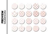Art Deco Patterns 2.0 for Procreate, a Brush Add-On by Design av MAD (Thumbnail 3 of 9)