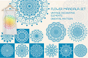 Flower Mandala set, a Decorative Illustration by JaneLane (Thumbnail 1 of 5)