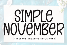 Simple November | Script Font