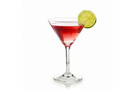 A classic Cosmopolitan cocktail