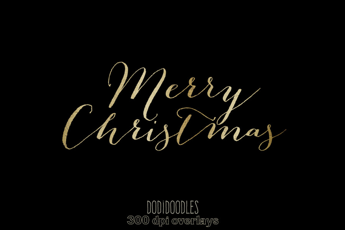 Gold Christmas Photoshop Overlays, a Graphic by Jodi Van der Kruik (Photo 2 of 4)