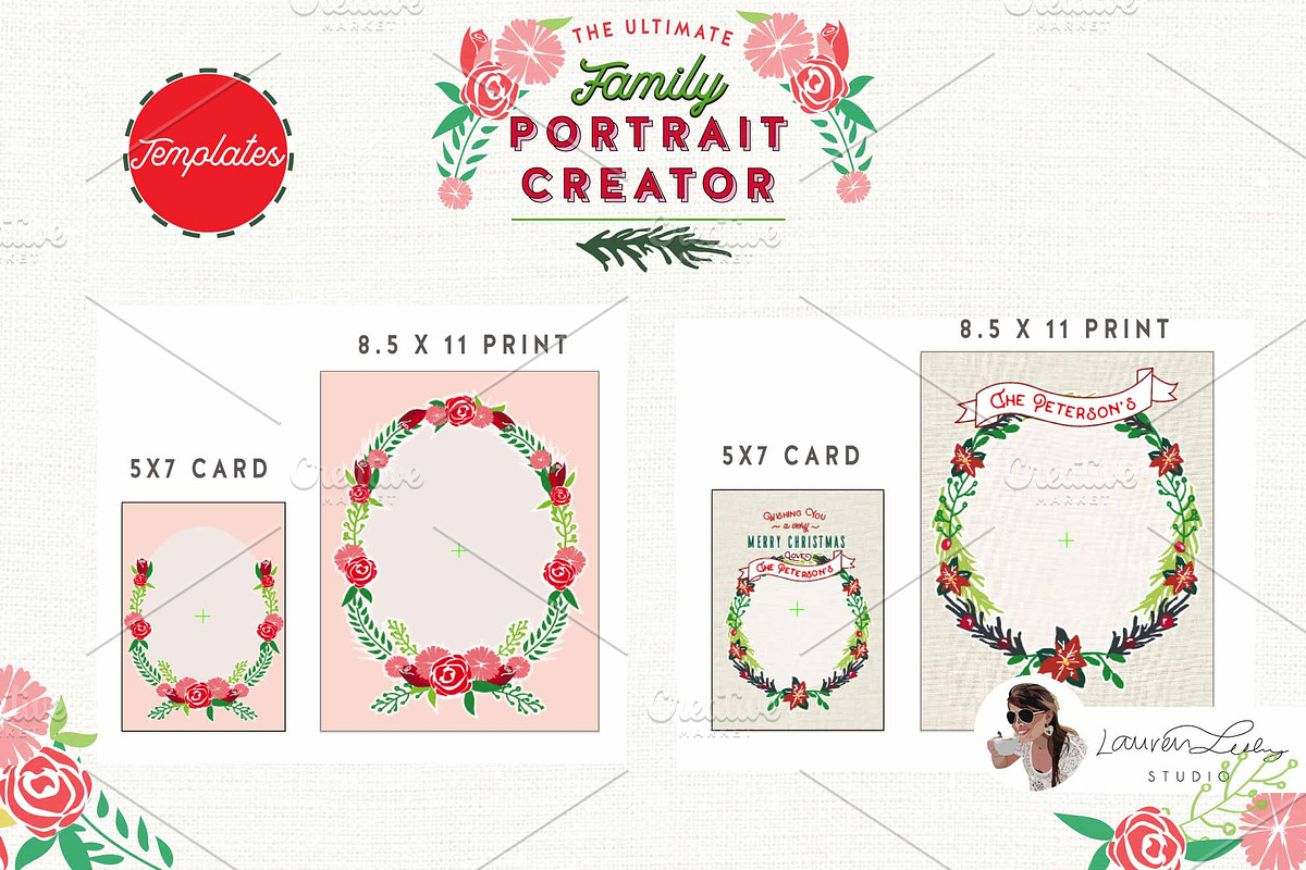 Christmas - Family Portrait Creator, an Illustration by Lauren Lesley Studio (Photo 7 of 14)