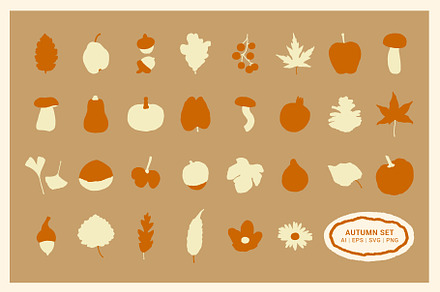 Autumn Botanical Vector Pack