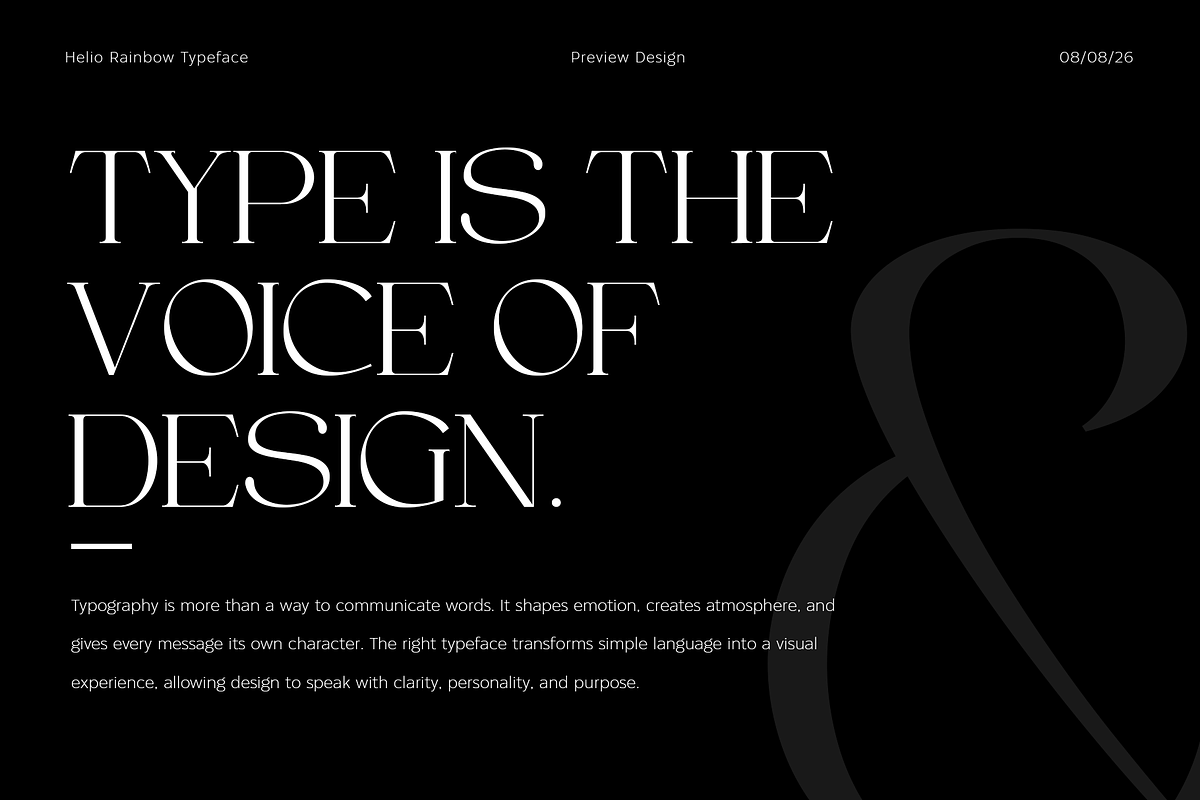 Helio Rainbow - Elegant Serif Font, a Serif Font by Wacaksara Co. (Photo 9 of 9)