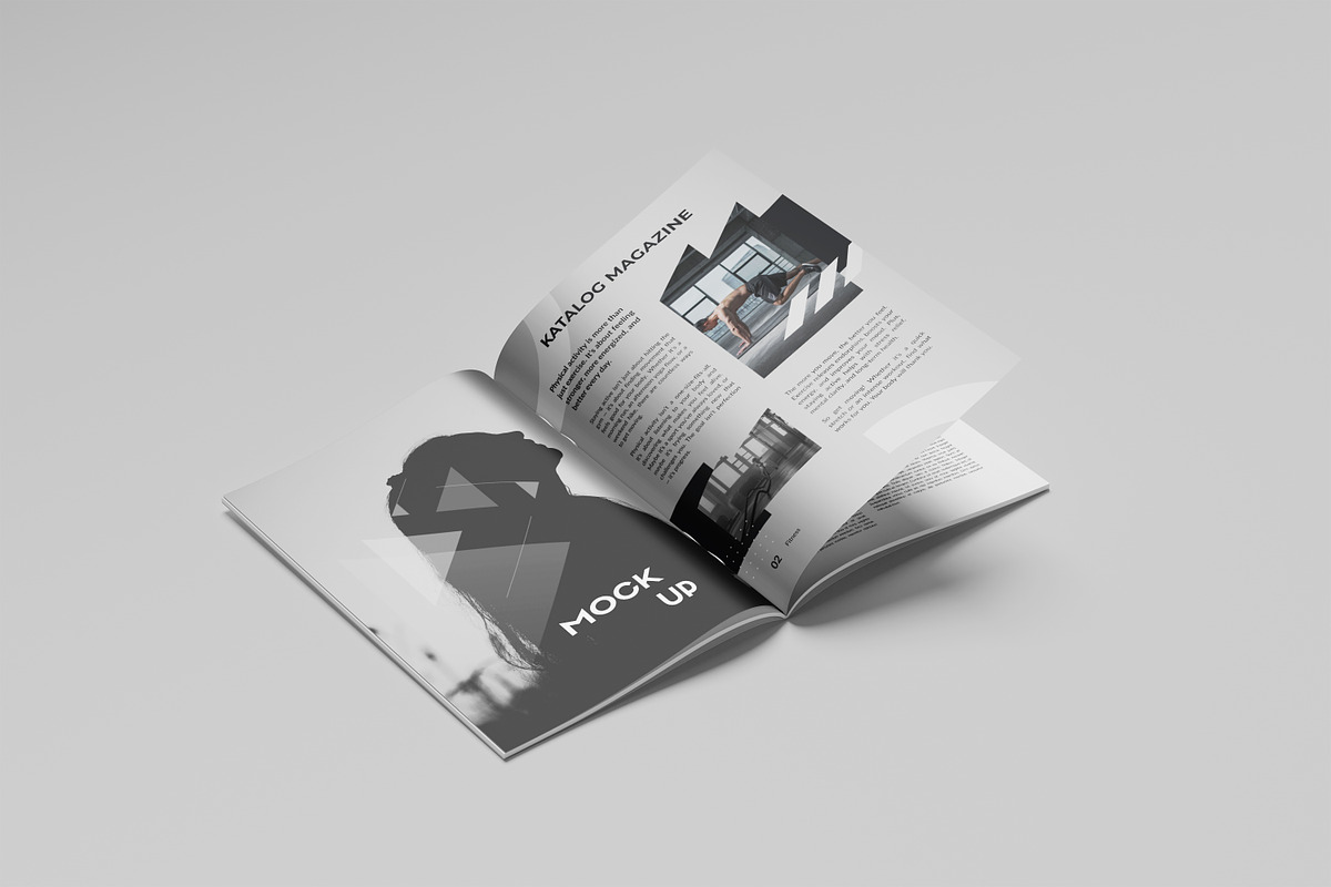 CATALOG MAGAZINE MOCKUP, a Brochure Template by kebunmockup (Photo 3 of 5)