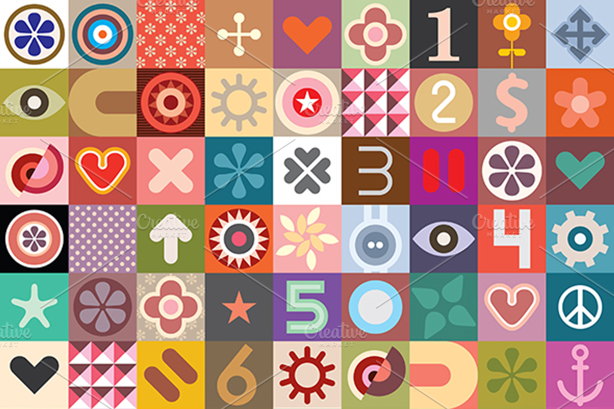 Abstract Pattern Seamless Background, an Illustration by danjazzia