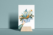Hand And Gift Silent Greeting Card, a Card Template by RabbitAndPencil (Thumbnail 5 of 7)