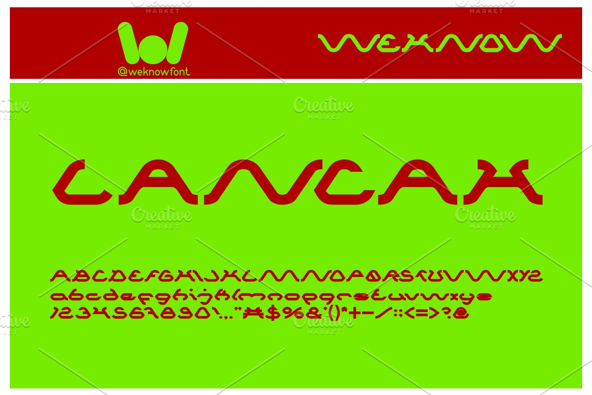 spider font, a Font by weknow (Photo 4 of 5)