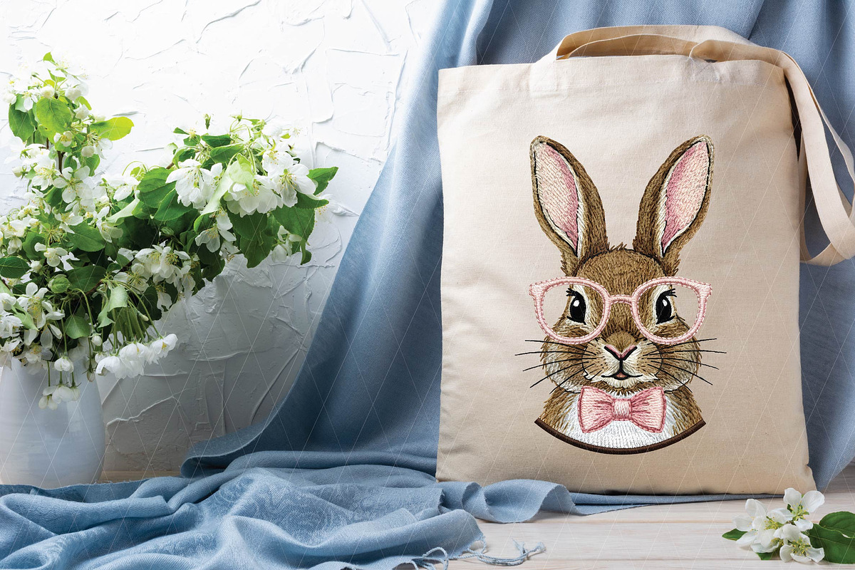 Retro Easter Bunny PNG, Happy Easter, an Illustration by DreamPrint404 (Photo 5 of 6)