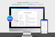 Resume / CV Template | Canva & Word, a Resume Template by CreativeZoom (Thumbnail 6 of 8)