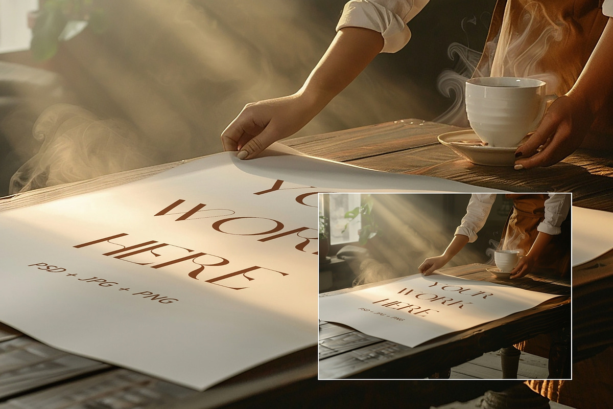 Large Poster Art Print Mockup AR-WH, a Books & Magazine Mockup by Callistemon Creative (Photo 6 of 6)