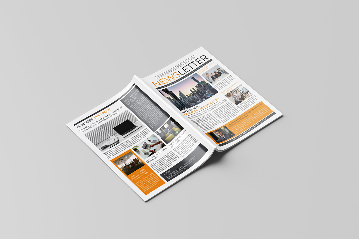 Business Newsletter Template, a Brochure Template by Template Shop (Photo 8 of 9)