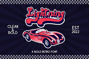 Lightning - A Bold Retro Font