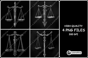 Justice Scale Sword Balance, a Background Graphic by LaseredNinja