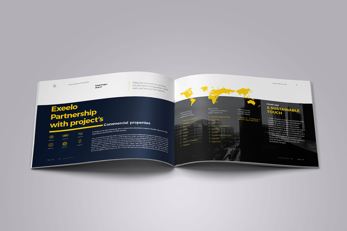 Horizontal Company Profile, a Brochure Template by Elite_Standard (Photo 13 of 15)