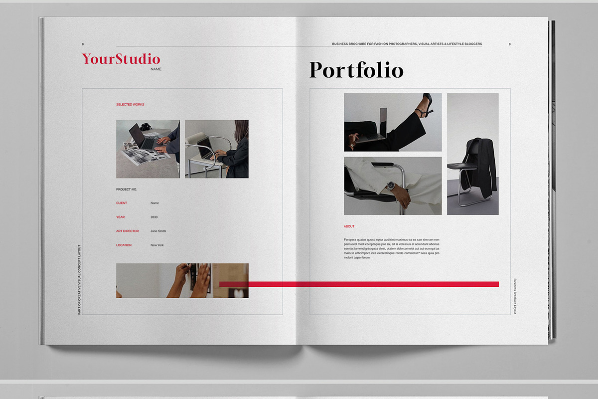 Design Studio Brochure Template, a Brochure Template by Boris Cupac (Photo 5 of 7)