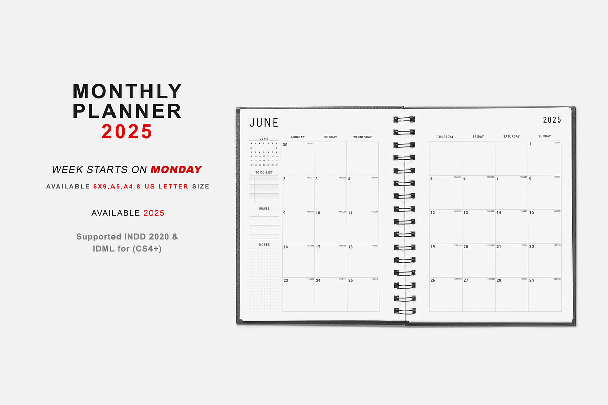 2025 Weekly & Monthly Planner Bundle, a Stationery Template by MNT-Creator (Photo 4 of 5)