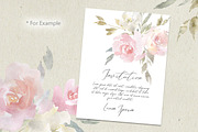 Blush Pink Watercolor Flowers PNG, an Illustration by GraphicsDish (Thumbnail 4 of 4)