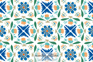 Scandinavian folk seamless pattern, a Pattern Graphic by Pink Studio Art