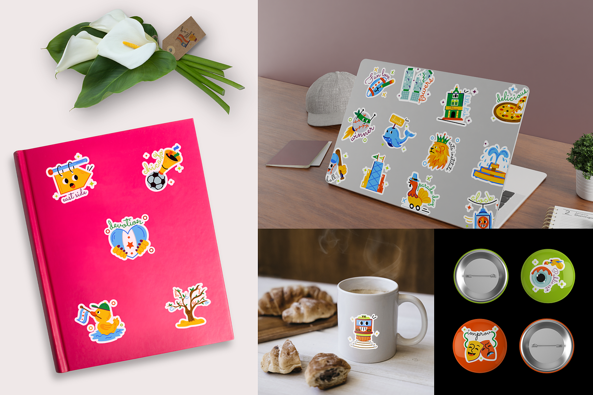 Animated Chicago Stickers, an Emoji Icon by Prosymbols (Photo 4 of 13)