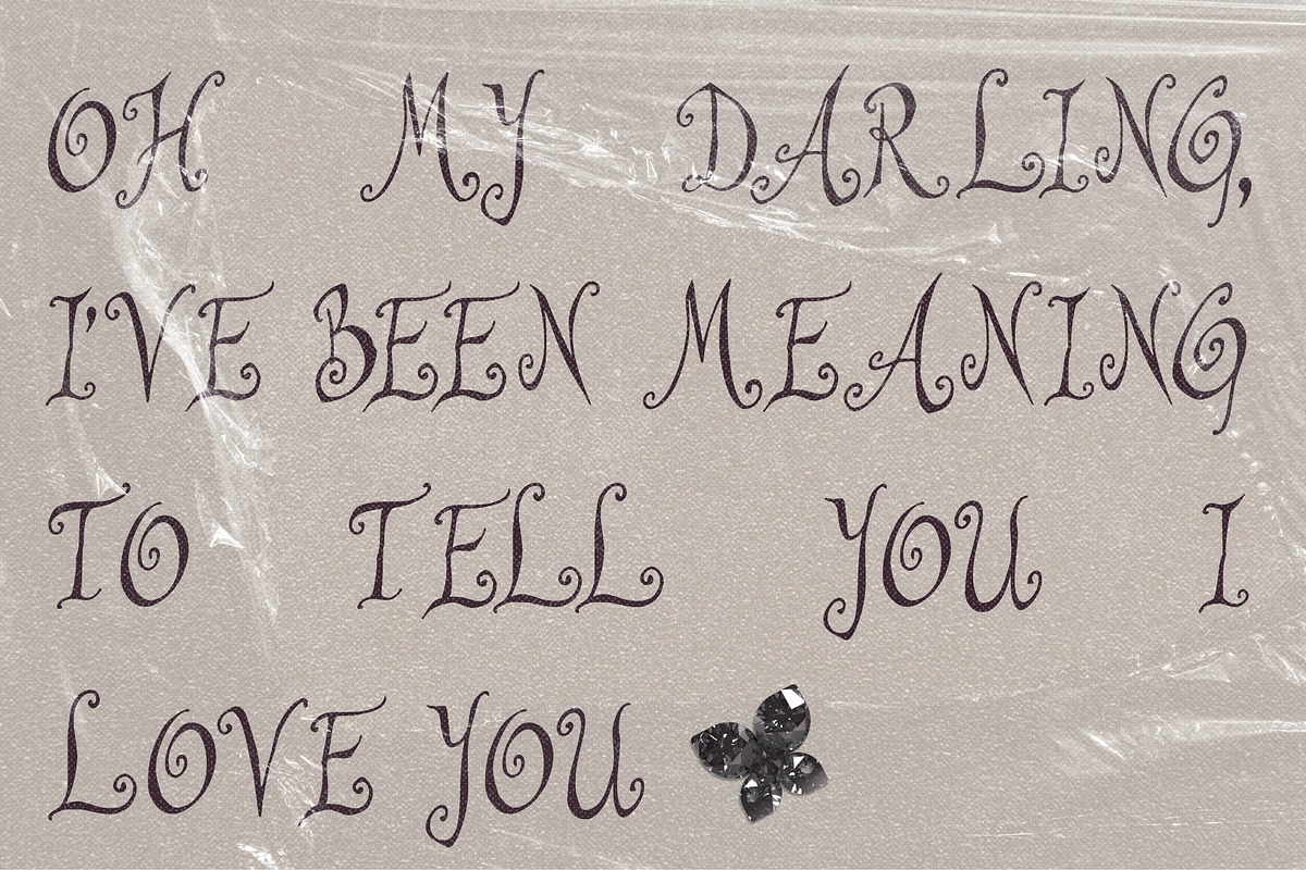 Agnes After Dark Curly Display Font, a Handwritten Font by The October Creative (Photo 6 of 8)