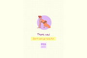 27 Prenatal Yoga Illustrations, a Person Illustration by Peg Design (Thumbnail 11 of 11)