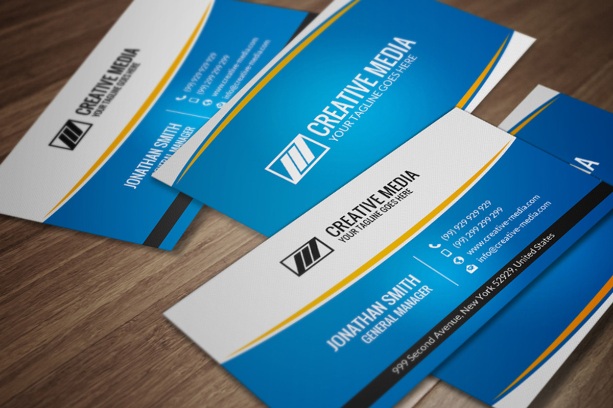 Corporate Business Card CM064, a Business Card Template by annozio (Photo 1 of 4)