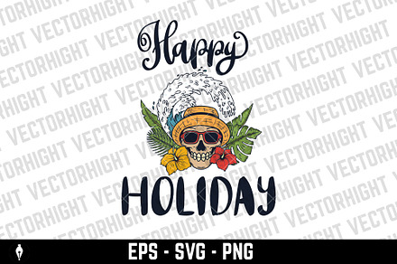 Happy Holiday. Summer design, an Object Illustration by Vectorhight