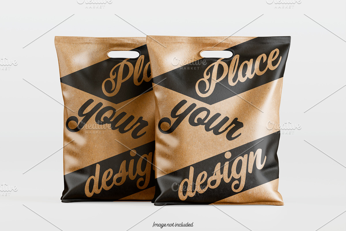 Paper bag brown color mockup bundles, a Packaging Mockup by Ambo Ampeng (Photo 15 of 32)