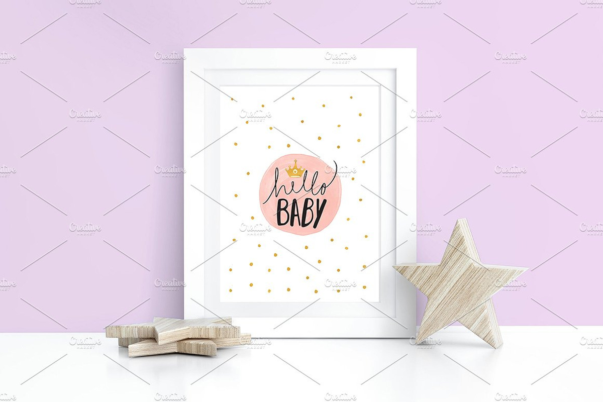 Kids Room Wall/Frame Star MockUp, a Product Mockup by Milan Mockup (Photo 5 of 8)