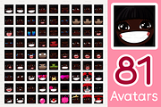 vector BIG avatars SET, a Templates & Theme by WINDmade (Thumbnail 23 of 40)