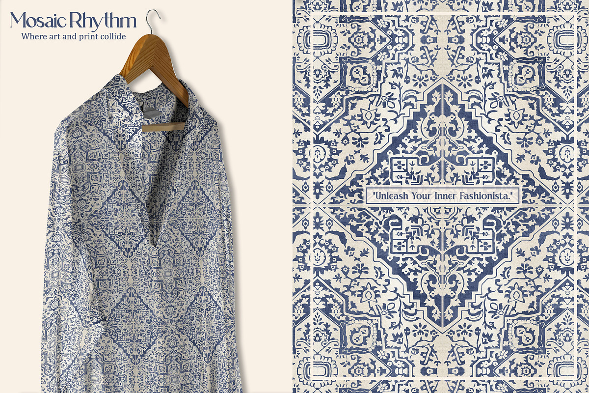 Mosaic Rhythm Prints & Patterns, a Pattern Graphic by GND ART STUDIO (Photo 5 of 8)