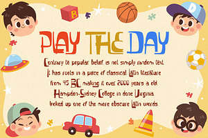 Laughing Kids - Playful Display Font