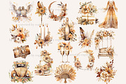Boho Wedding Clipart | Bridal PNG, a Decorative Illustration by GlamArtZhanna (Thumbnail 3 of 5)