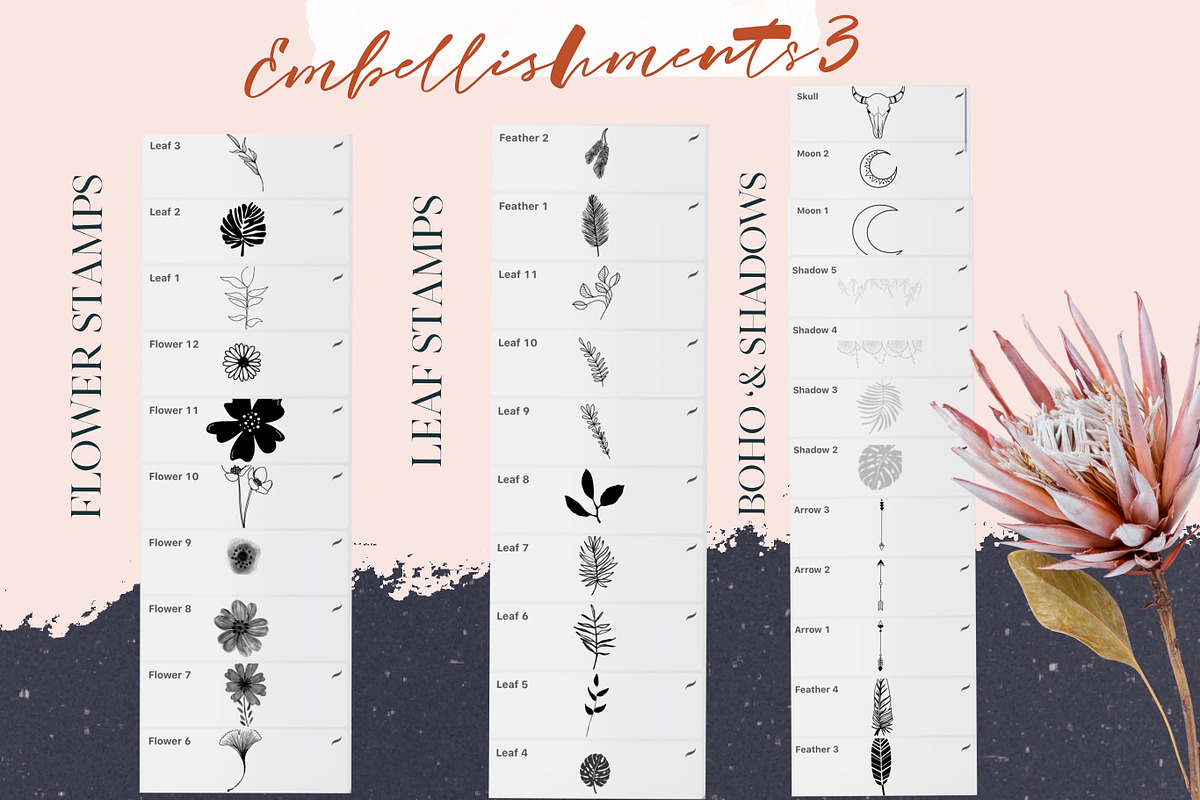 Bohemain Brush pack for Procreate, a Brush Add-On by OkayAnnie Designs (Photo 12 of 12)