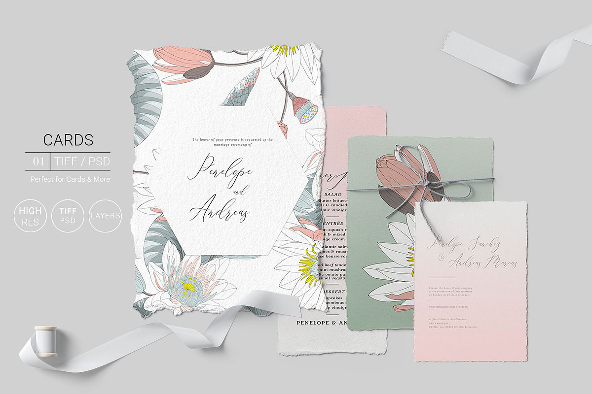 Lotus Vector Pattern & More!, a Wallpaper Graphic by Pink Linen (Photo 10 of 15)