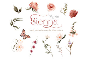 Wild Floral Illustrations - Sienna