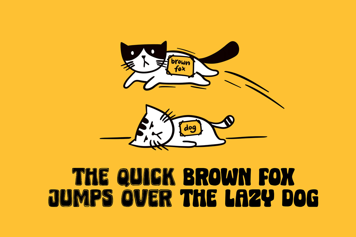 Micky Bonn ~ Bold Cartoon Font, a Handwritten Font by Orenari (Photo 7 of 9)